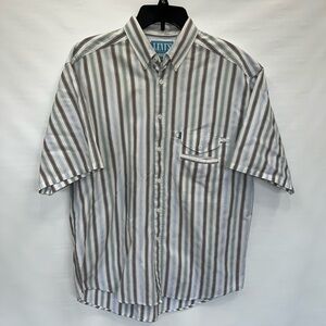 Levi’s Shirt Mens Large Multicolor Striped Short Sleeve Cotton Blend Pockets